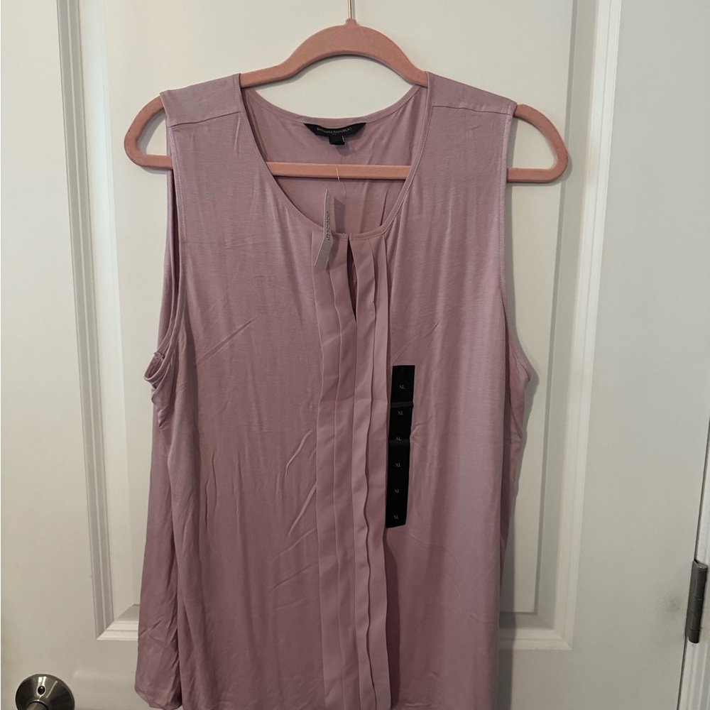 Banana Republic Mauve Sleeveless Blouse